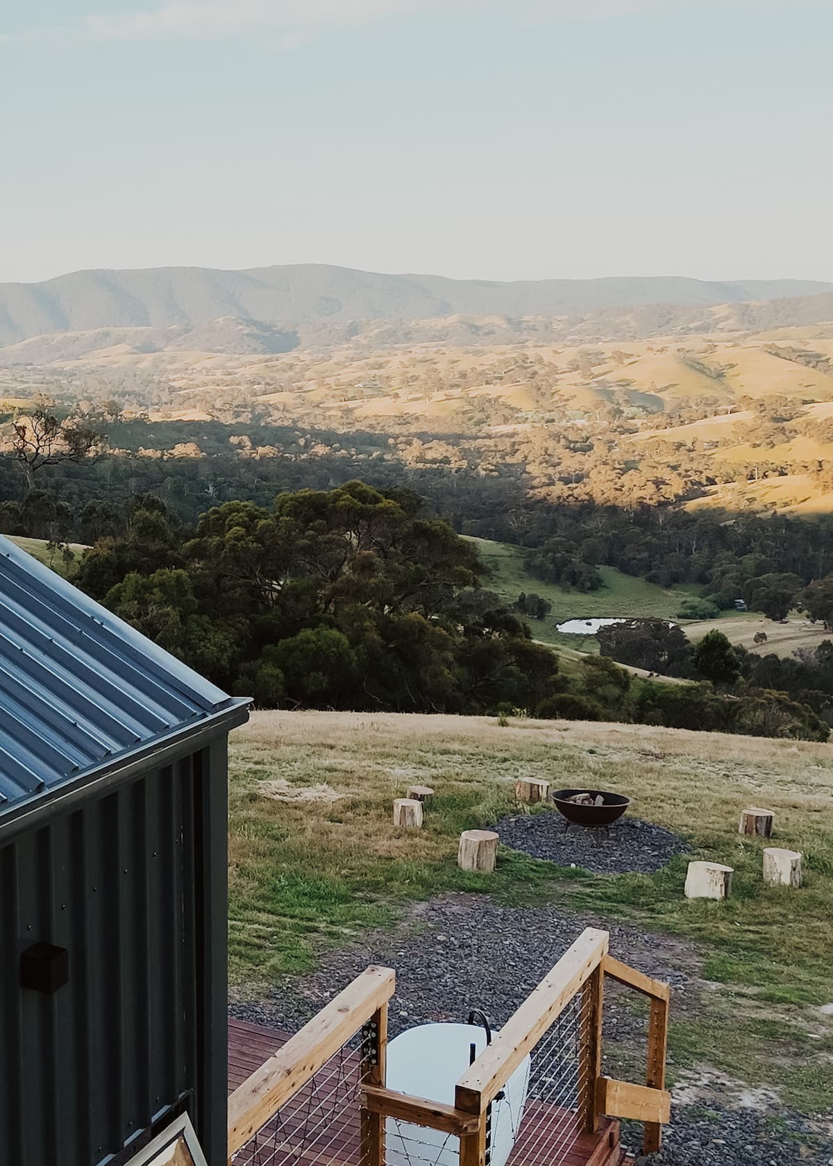 Hilltop Off Grid Tiny House deck